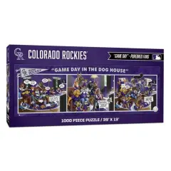 MLB Game Day in the Dog House 1,000 Piece Puzzle Colorado Rockies