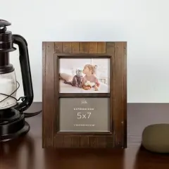 Expressions&trade; 2 Opening 5" x 7" Espresso Salvage Chic Frame by Studio D&eacute;cor&reg;