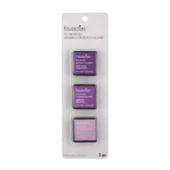 Dye Ink Pad Set by Recollections&trade; Dark Purple/Amethyst/Iris
