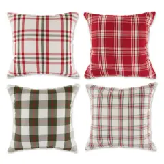 DII&reg; Farmhouse Christmas Plaid Pillow Cover Set