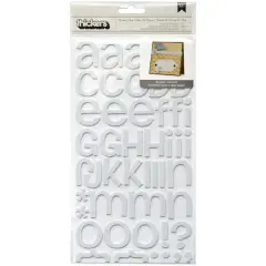 American Crafts&trade; White Rootbeer Float Foam Alphabet Stickers