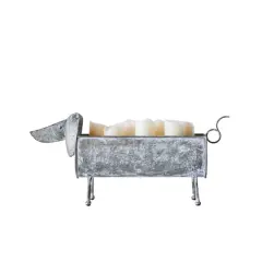 Hello Honey&reg; 19" Dog Shaped Decorative Metal Planter