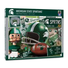 College Team Retro Series 500 Piece Puzzle Michigan State Spartans