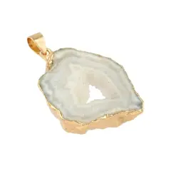 Dyed Natural Druzy Agate Pendant by Bead Landing&trade;