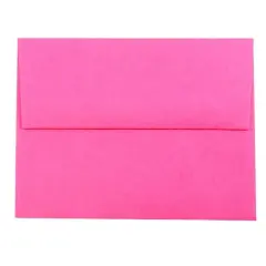 JAM Paper A2 Ultra Fuchsia Hot Pink Invitation Envelopes, 50ct.