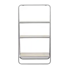 36" Iron Farmhouse Shelving Unit Gray