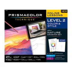 Prismacolor&reg; Technique&trade; Level 2 Color & Style 27-Piece Nature Drawing Set