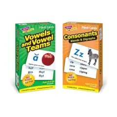 Trend Enterprises&reg; Vowels and Consonants Skill Drill Flash Cards Assortment