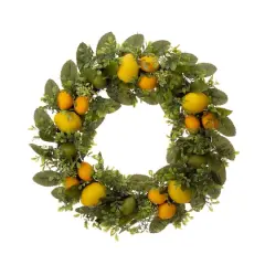 Glitzhome&reg; 22'' Lemon Wreath
