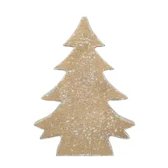 Hello Honey&reg; 11.75" Gold Distressed Wood Christmas Tree