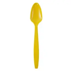 JAM Paper Plastic Spoons, 100ct. Yellow