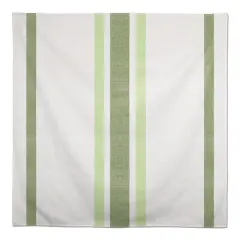 Green Market Stripes 1 58" x 58" Tablecloth
