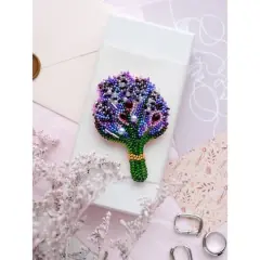 Abris Art Lavender Bead Embroidery Decoration Kit