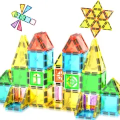 PicassoTiles&reg; 48-Piece Mini Diamond Magnetic Tiles Series Set