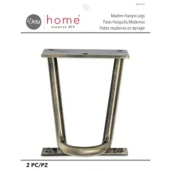 Dritz&reg; Home Antique Brass Modern Hairpin Legs Set