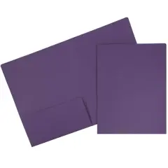 JAM Paper Premium Matte 2-Pocket Folders, 6ct. Dark Purple