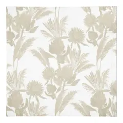 Tonal Protea Blooms Cotton Twill Napkin Cream Tones