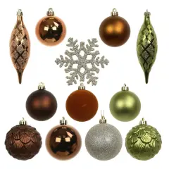 40 Pack Forest Shatterproof Ball, Teardop & Snowflake Ornaments by Ashland&reg;