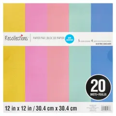 Pastel Shimmer Paper Pad by Recollections&trade;, 12" x 12"