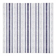 Stripes and Polka Dots 10" x 10" Poly Twill Napkin