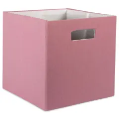 DII&reg; 13" Polyester Solid Storage Cube Rose
