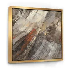 Designart - Fire and Ice Minerals III - Farmhouse Framed Canvas