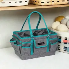 Everything Mary Heather Gray & Teal Deluxe Store and Tote