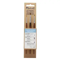 Raphael Essentials 3-Piece Watercolor For Details Brush Set