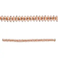 Rose Gold Hematite Lentil Beads, 8mm by Bead Landing&trade;