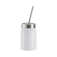 Craft Express 4ct. 17oz. Sublimation Mason Jars w/Straws
