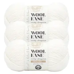 3 Pack Lion Brand&reg; Wool-Ease&reg; Roving Origins Yarn Cream