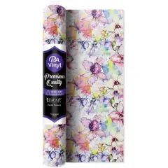 PA Vinyl Pastel Flowers Print Iron On Vinyl