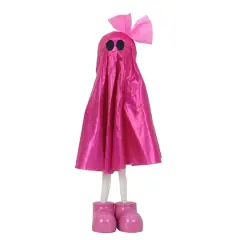 27.5" Fabric Ghost with Bow Tabletop D&eacute;cor by Ashland&reg; Hot Pink