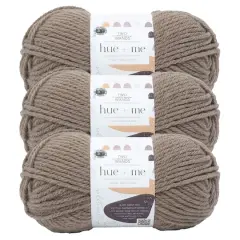 3 Pack Lion Brand&reg; Two of Wands Hue + Me Yarn Warm Stone