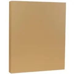 JAM Paper Matte 8.5'' x 11'' 28lb. Paper, 50 Sheets Tan Brown