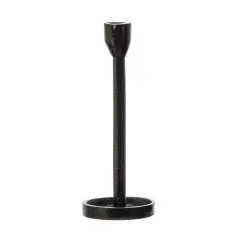 Hello Honey&reg; 10'' Black Cast Iron Taper Candle Holder