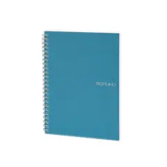 Fabriano&reg; EcoQua Blue Spiral Blank Notebook, 5.83" x 8.27"