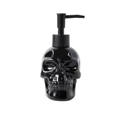 8.25oz. Black Ceramic Skull Hand Soap Dispenser by Ashland&reg;