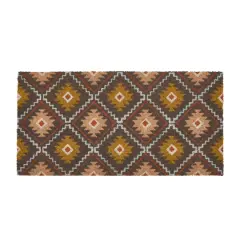 Hello Honey&reg; Multicolor Geometric Print Coir Doormat
