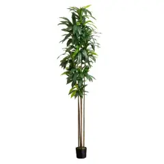 10ft. Potted Green Artificial Dracaena Tree with Real Touch Leaves