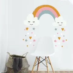 RoomMates Rainbow & Hearts Peel & Stick Giant Wall Decals