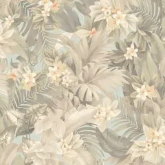 Tommy Bahama Umbrella Palm Peel & Stick Wallpaper Seaspray