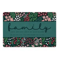 Floral Family Floor Mat
