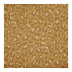 Leopard Cotton Twill Napkin Yellow