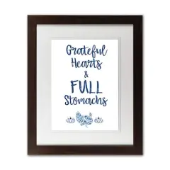 Full Stomachs Black Framed Print Wall Art