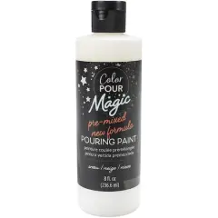 Color Pour Magic Pre-Mixed Paint, 8oz. Snow