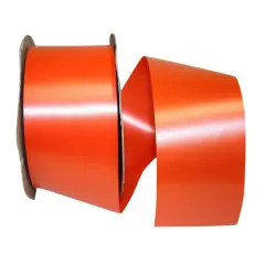 JAM Paper 2.5" x 100yd. Plastic Florentine Ribbon Orange