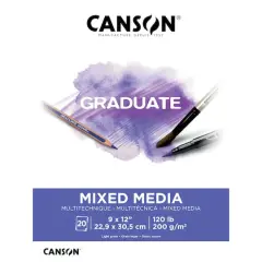 Canson&reg; Graduate Foldover Mixed Media Pad, 9" x 12"