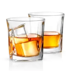 JoyJolt&reg; 10.5oz. Luna Crystal Whiskey Glasses, 2ct.