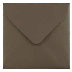 JAM Paper 3.13" x 3.13" Simpson Kraft Square Recycled Invitation Envelopes, 25ct.
